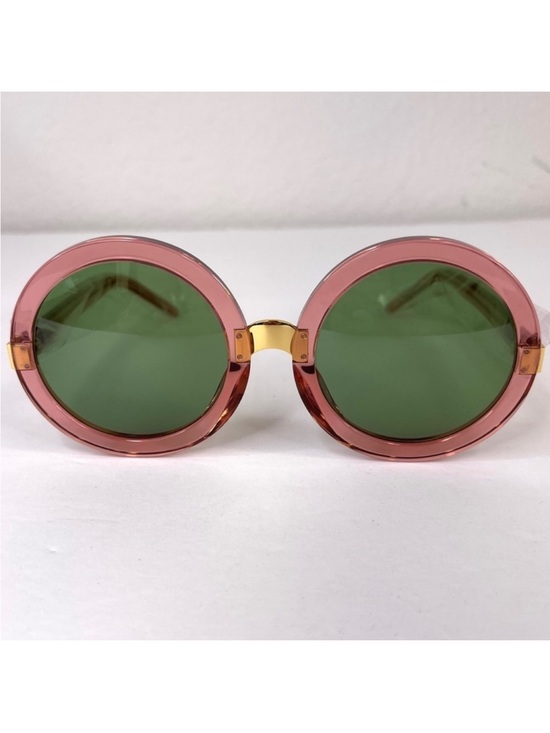 WILDFOX Malibu Sunglasses RARE Rosewater Pink With Green Lens NEW With Case main image 10